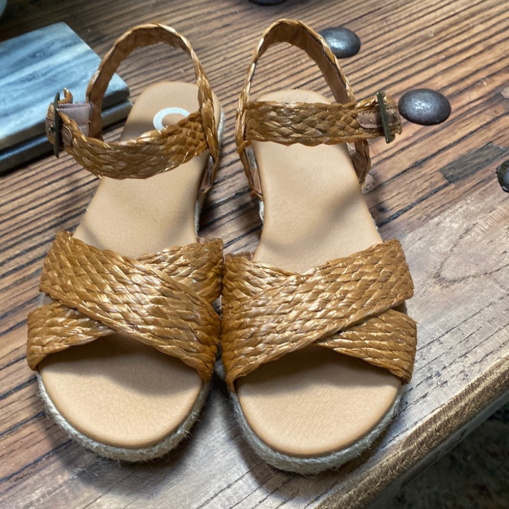 Brand new rose gold sandals